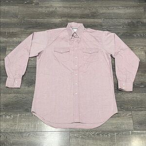 Mens Schaefer button down western shirt size XL tall